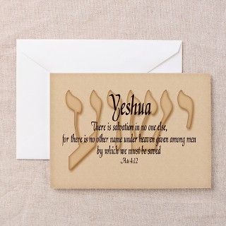 Yeshua Acts 412 Greeting Cards (Pk of 10) by torah4life