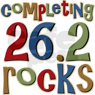 Completing 26.2 Rocks Marathon Run Decal by solopress