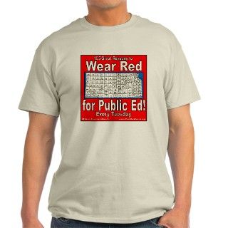 105 Reasons to Wear Red for Public Ed T Shirt by rebersrealm