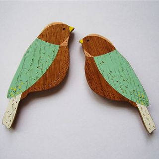 set of three swallow wall birds by anna wiscombe