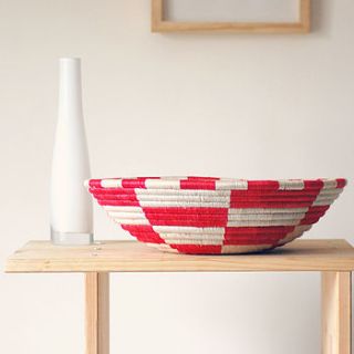 geo woven fruit bowl by happy piece