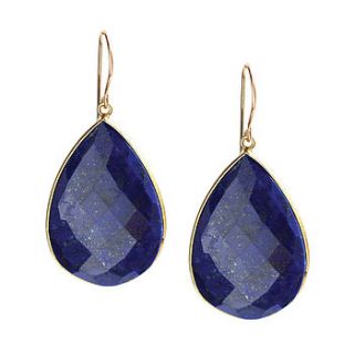 lapis lazuli just one jewel earrings by chupi