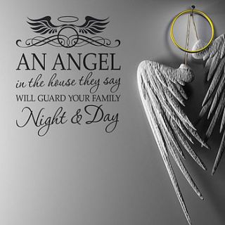 'angel' wall sticker quote by making statements