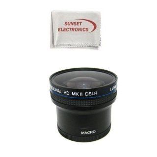 0.18x Wide Angle Fisheye Lens With Macro lens For The Nikon D90 D3000 D3100 D300 D700 WILL ATTACH DIRECTLY TO THE FOLLOWING NIKON LENSES 18 55MM, 55 200MM, 50MM  Digital Slr Camera Lenses  Camera & Photo