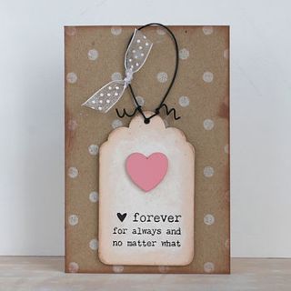 'forever, for always…' card and keepsake by ella creative