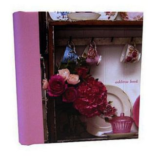 romantic florals address book (large) by lytton and lily vintage home & garden