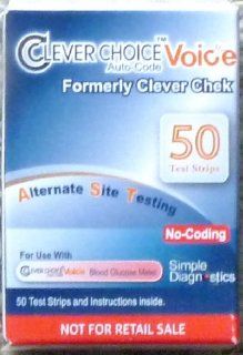 Clever Choice Voice Auto Code Formerly Clever Chek 50 test strips Health & Personal Care