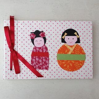 hand made photo album by two little birdies