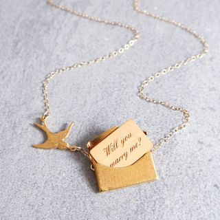 personalised proposal necklace by maria allen boutique