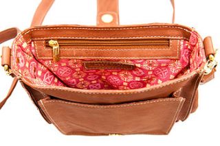 leather satchel by betty & betts