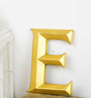 vintage 'e' shop front letter by bonnie and bell