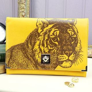 heritage and harlequin tiger clutch by lisa angel homeware and gifts