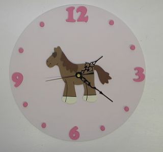 personalised horse clock by brambleberries