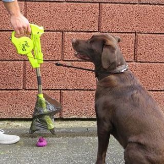 dog lead and poo pickup claw by long paws