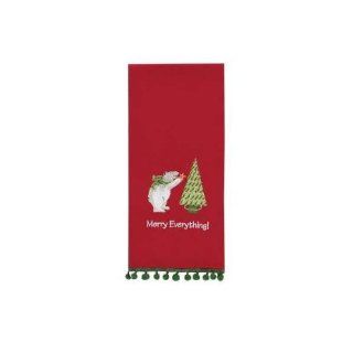 Merry Everything Embroidered Dish Towel  