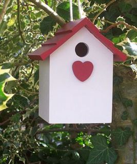 valentine's bird house by the painted broom company