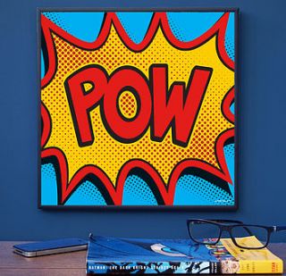 comic book word art print by coconutgrass