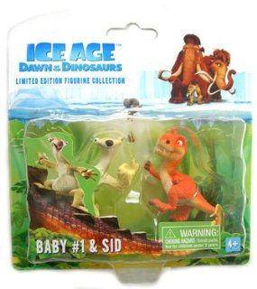 Ice Age 3 Dawn of the Dinosaurs   Baby 1 & Sid Figure Set Toys & Games