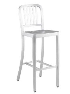 Euro Style Cafe B Bar Chair in Matte Aluminum  Patio Chairs  Patio, Lawn & Garden