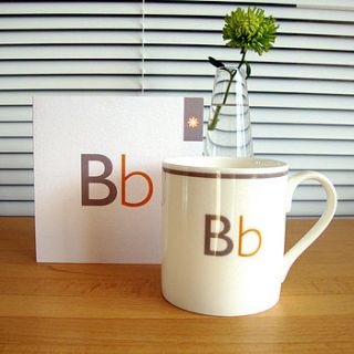 letter mug and geometrics mug ranges by designed