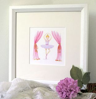 framed ballerina artwork by artful kids