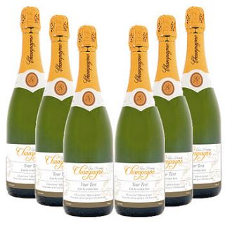 personalised champagne half case by boutique bubbly