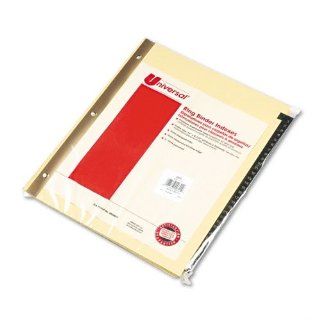 Universal Leather Look Mylar Tab Dividers, 31 Numbered Tabs, Letter, Black/Gold, Set Of 31  Laminating Supplies  Electronics
