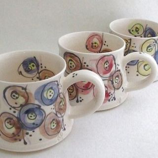 hand thrown 'shapes' mug by the handmade mug company