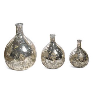silver leaf vases by nkuku