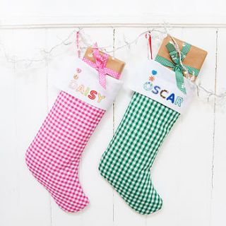personalised christmas stocking by ella & joe
