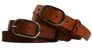 handmade english leather belt by miller and jeeves