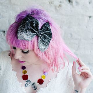glitter ombre bow headband by crown and glory