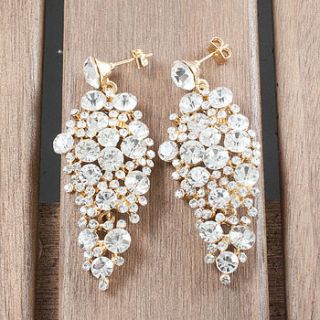 crystal statement chandelier earrings by astrid & miyu