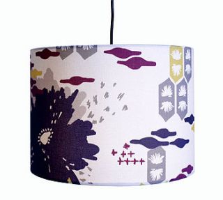 abstract flower lampshade by natasha lawless design