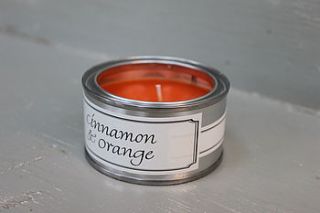 cinnamon & orange candle by little red heart