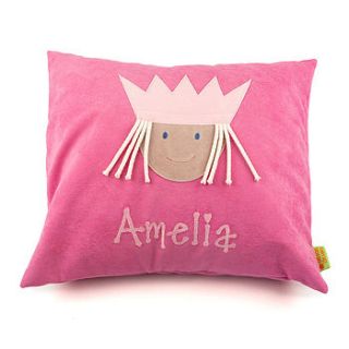 personalised little princess cushion by funky feet fashions