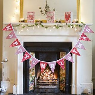 handmade christmas bunting by dora mouse