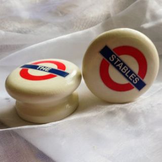 london transport mortice door or drawer knob by surface candy