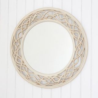 cream twisted round mirror by decorative mirrors online