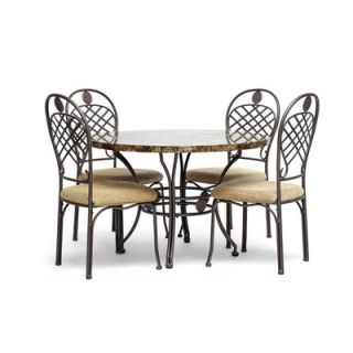 Wholesale Interiors Baxton Studio Hear 5 Piece Dining Set