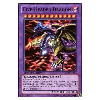 Yu Gi Oh   Five Headed Dragon (LC03 EN004)   Legendary Collection 3 Yugi's World   Limited Edition   Ultra Rare Toys & Games