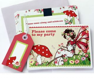 fairy party invitation set of 10 by jane loves