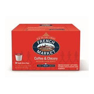 French Market Coffee Roast Single Serve Cups, Dark Roast, 12 Count  Coffee Brewing Machine Cups  Grocery & Gourmet Food