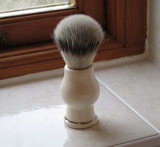 badger friendly shaving brush by sculpta ceramics