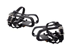 Pure Fix Cycles Bicycle Pedals with Cages and Straps, Black  Bike Pedals  Sports & Outdoors