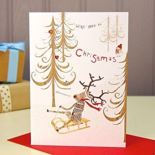 with love at christmas card by lisa angel homeware and gifts