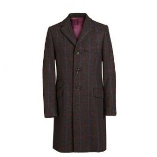Magee Men's Check Newbury Coat Grey 42R at  Mens Clothing store
