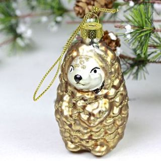 hedgehog bauble by lisa angel homeware and gifts