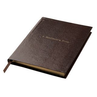 'a gentleman's notes' personalised notebook by sloane stationery