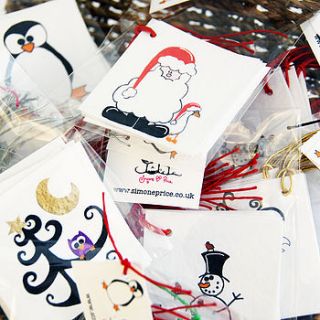 christmas gift tags by simone price